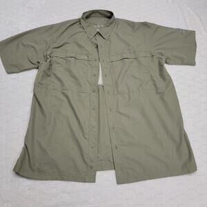 GameGuard Outdoors Mens XL Grey Microfiber Vented Performance Fishing Shirt DXS